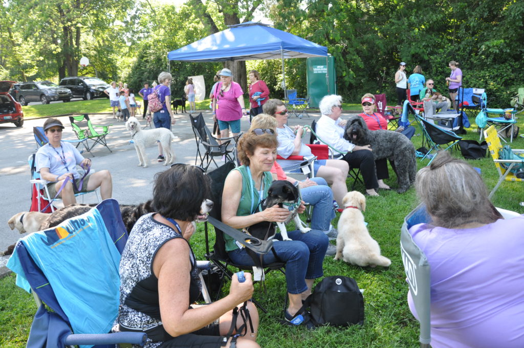 Membership Meeting held outside with games and photos by Shanon