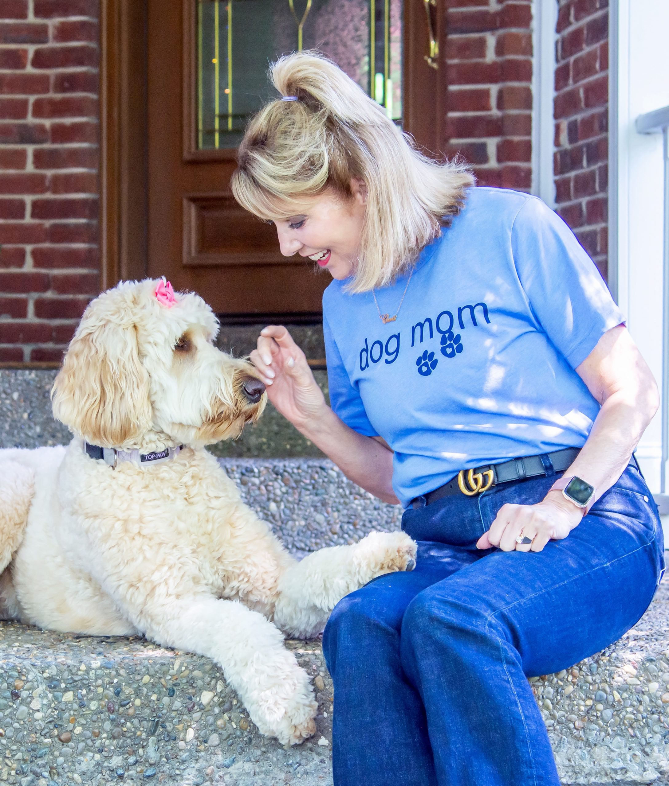 Chris & Nala (large golden doodle)