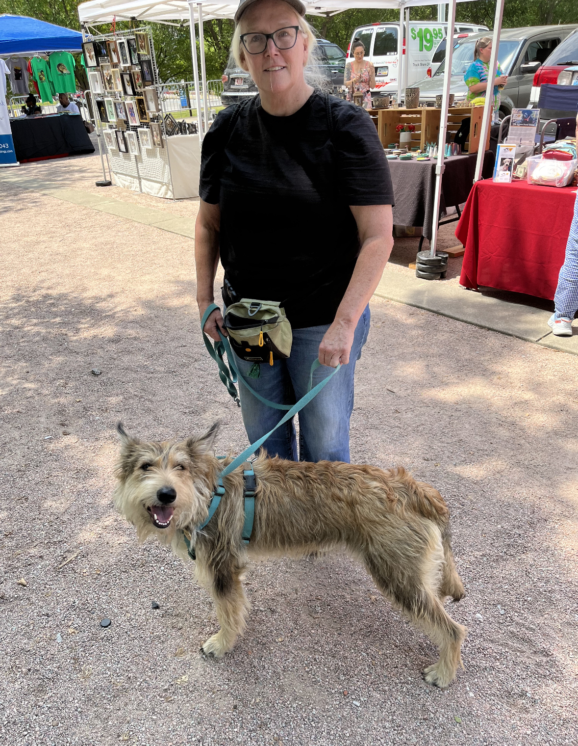 Hopeful to be a pet therapy team, Peggy and Tansy